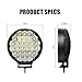 EXZEIT 6 inch 224w Led Driving Lights, 22400 lumens Fog Light Ofroad Lights for Jeep Trucks SUV ATV, 12V/24V