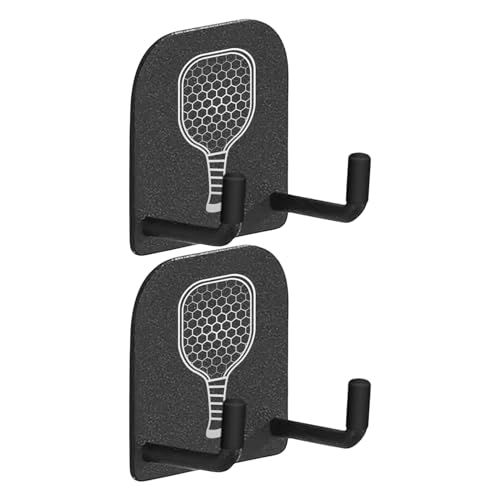 Genérico Soporte para Palas de Pádel Pickleball,Colgador para Raquetas | 2 Unidades Soporte Sin Taladros Para Raquetas Para Gimnasios Domésticos Sótano Garaje