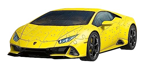 Ravensburger - Puzzle 3D Lamborghini Giallo | Puzzle 3D Per Adulti E Bambini A Partire Dagli 8 Anni | Modellismo Da Costruire Adulti Di 156 Pezzi | Regalo Bambino 8 Anni Maschio E Più - 6