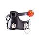 MFMYEE Bondage Harness mit Fetisch BDSM Silikon kugel knebel Profi Bondage Leder Halsband gepolstert Collar Nackenkorsett