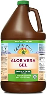 Lily of the Desert Aloe Vera Gel Whole Leaf Filtered, Vegan Dietary Supplement Drink, Certified Organically Grown, Immune Support Beverage, Digestive Aid for Gut Health, No Water Added, 1 Gallon