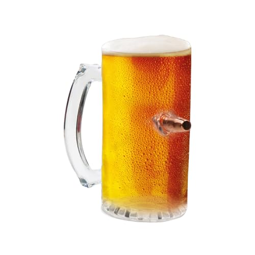 Caliber Gourmet Last Man Standing, Beer Glass with Real Bullet