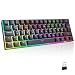Produktbild EMPIRE GAMING K246 Kabellose Gaming-Tastatur Kompakte TKL 65% WiFi Wireless Typ-C  Mechanische MX-Red Switches(DE-QWERTZ) - für PC/PS4/PS5/Xbox - RGB 22 Effekte - 62 Tasten