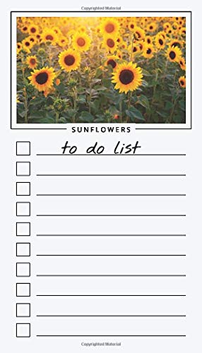 To Do List Notepad: Sunflowers, Checklist, Task Planner for Grocery Shopping, Planning, Organizing image 3
