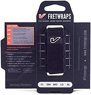 Gruv Gear FretWraps String Muter 1-Pack (Black, Medium) (FW-1PK-MD)