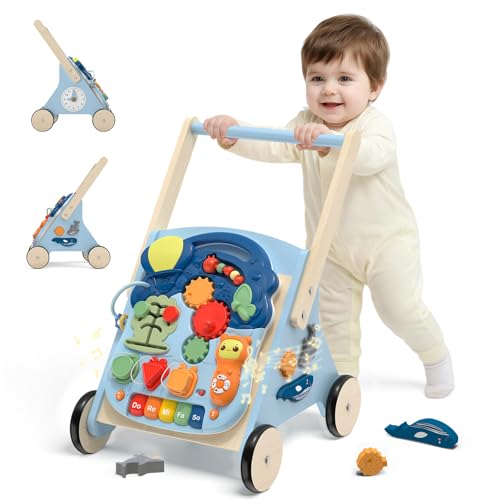 Chariot de marche bois Wiqins 10 en 1 trotteur Montessori
