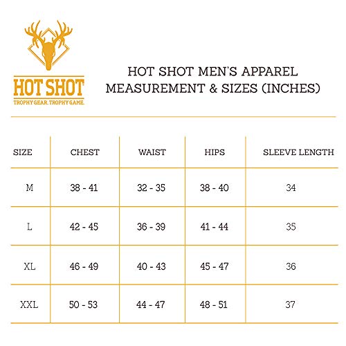 Hot Shot Men’s Insulated Twill Camo Hunting Jacket, Realtree Edge Camo With Cotton Shell, For Cold Weather, Bird And Deer Hunting, Medium #TOP5