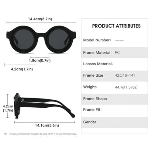 Lunettes de soleil rondes vintage protégeant efficacement vos yeux du soleil - 6