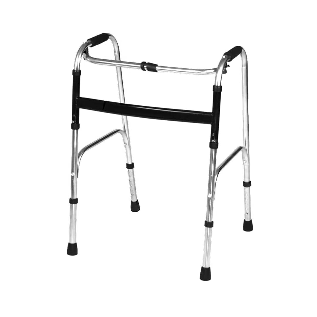 TryFit Zigzag Walker – Premium Stainless Steel, Adjustable Height, Foldable & Lightweight – Anti-Skid Walking Aid for Seniors, Adults & Post-Surgery Recovery-image-2