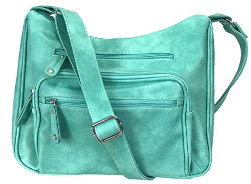 Image of Concealed Carry Hobo Bag Locking Crossbody Bag with Built-in Credit Card Slots
