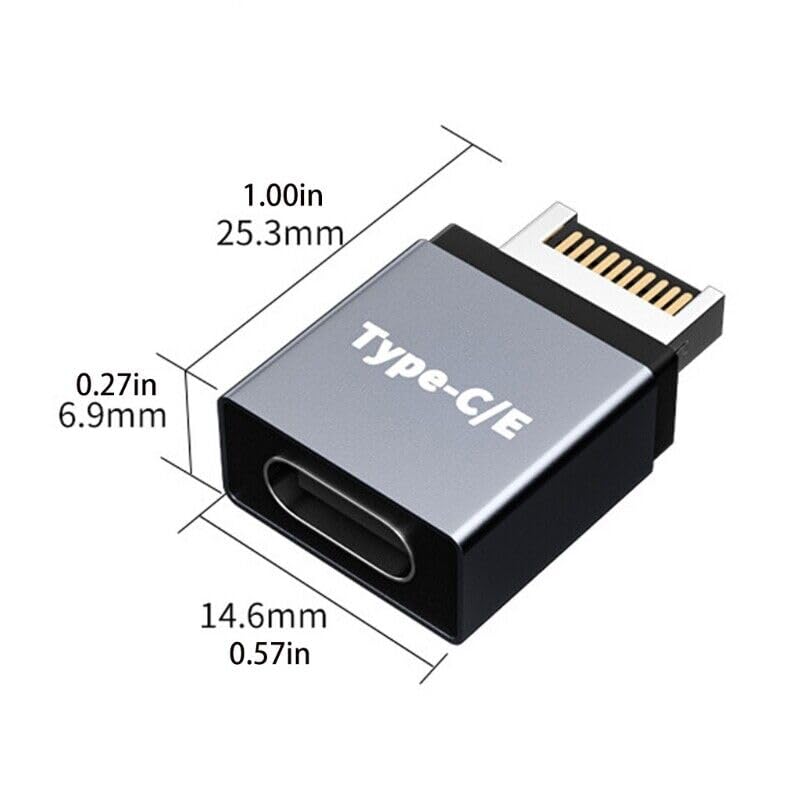 Image of Tobo Type E Male to Type C Female Extension PlugComputer Motherboard Type E Connector Electronics Accessories Computers Accessories TD-1139TC