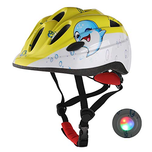 Atphfety Kids Bike Helmets,CPSC Certified,Adjustable Multi-Sport Safety Helmet with LED Light for Cycling