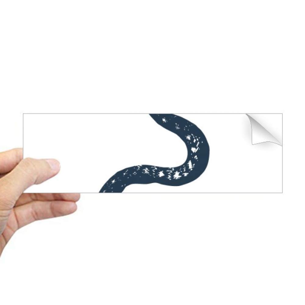 Autocollant serpent noir DIYthinker rectangulaire pour carnet et fenêtre