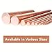 HWYEE 1PCS 99.98% Pure Copper Rod 1/2''(12mm) Dia 4.015'' Lengther Copper Round, Rod Solid Copper Bar for Metal DIY Craft Metal Working Hobbies（1PCS,12 * 102mm）