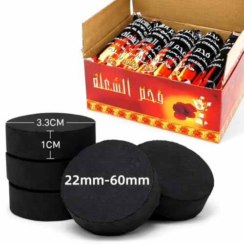 100 Charcoal Disc Tablets Instant Light Hookah Shisha Coal