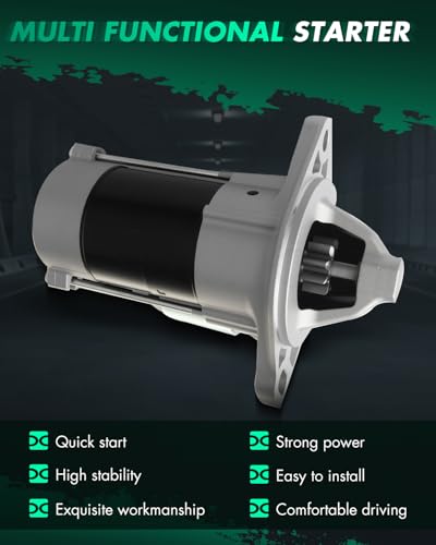 Image of SCITOO Starter Motor fit for Yanmar Engines-Industrial 3TN66 85-On 3TNA68 86-On 3TNA72 84-On Tractors Various Models 85-On 3TN66 Engine Replacement Starter SHI0102