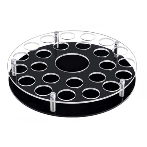 Zeizafa Organizadores De Copas De Vino Acrílicos Resistentes 25 Ranuras con Compartimento para Botellas Incorporado para Cocina Organizadores De Vidrio Multifuncionales