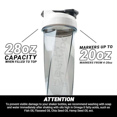 Image of HELIMIX 2.0 Vortex Blender Shaker Bottle Holds upto 28oz | No Blending Ball or Whisk | USA Made | Portable Pre Workout Whey Protein Drink Shaker Cup | Mixes Cocktails Smoothies Shakes | Top Rack Safe