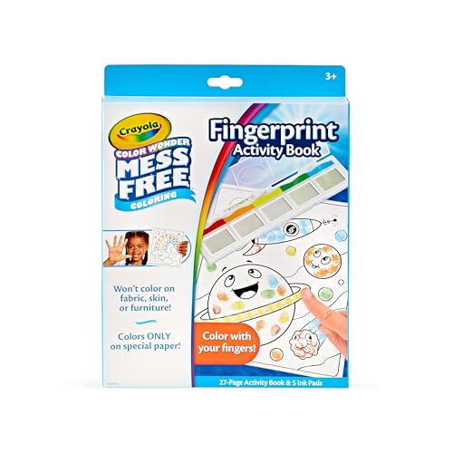 Crayola Color Wonder Mess Free Fingerprint Ink Painting Activity Set, Toddler Finger Painting Alternative, Stocking Stuffers for Kids, Holiday Gifts - Image 3
