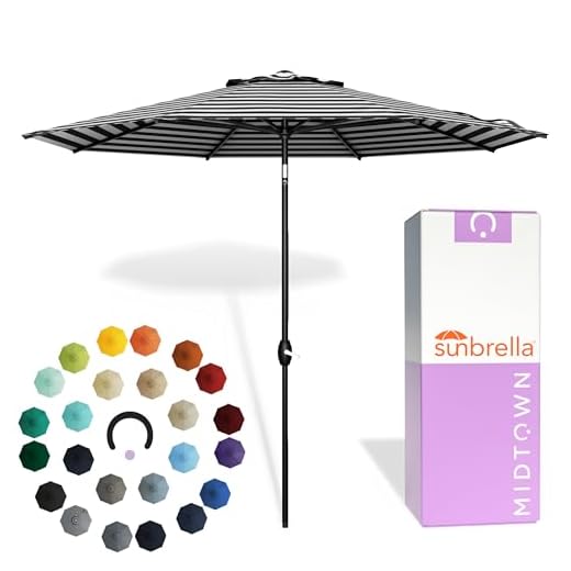 Midtown 8 Feet Sunbrella Outdoor Umbrella