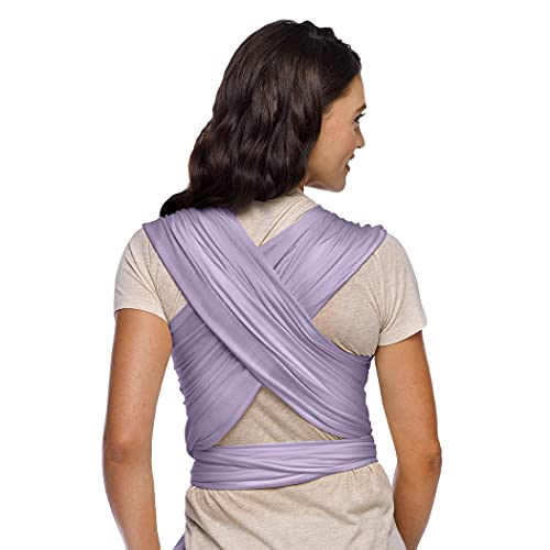 Image of Moby Baby Wrap Carrier Classic for Newborns to Toddlers (8-33lbs), Infant Sling Carrier, Lightweight & Hands Free Design, Adjustable for All Body Types (Amethyst)