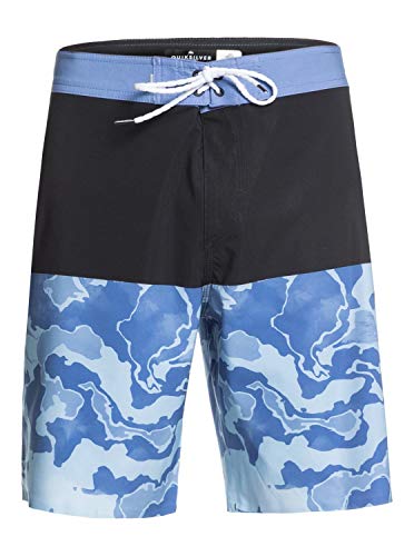 Quiksilver Bermuda de Banho Masculina Standard Highline Division Deluxe 19, Blue Yonder