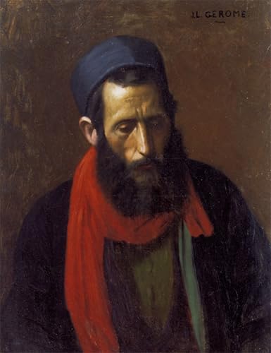 Impression d'affiches portrait d'un Juif sur toile 60x90cm anti-reflet pour mur