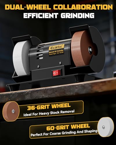 Ecarke 3-Inch Mini Variable Speed Bench Grinder