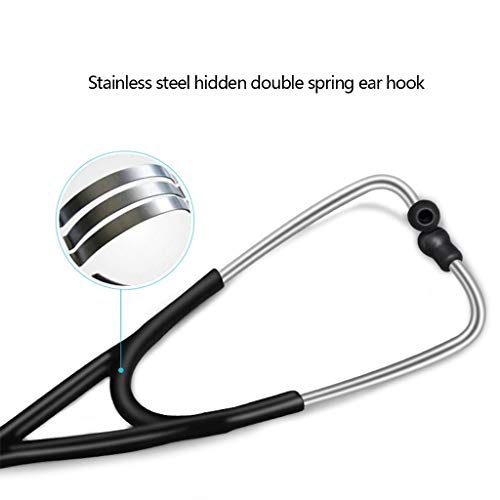 RUIVE Zwarte Enige Hoofd Stethoscoop, Huis Professionele Oortje voor Kinderen Kindergeneeskunde Cardiopulmonale - Image 6