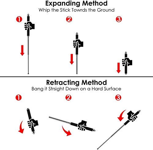OJJ Expandable Climbing Stick for Escape Tool, Survival Tool Suitable for Male and Female Outdoor Protection