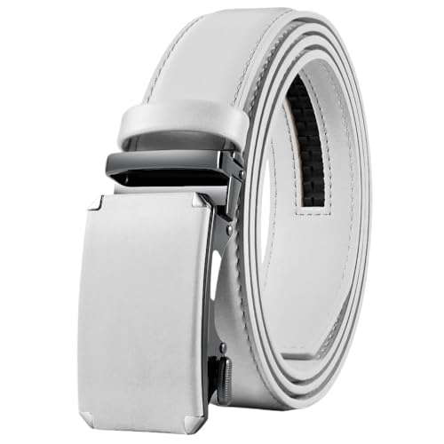Men's Genuine Leather Belt Metal Automatic Buckle Male Casual Belts Box Packaging Tpzd-9Wh 125cm