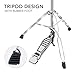 Seteol Hi Hat Stand + Boom Cymbal Stand Set, Dual Braced 3-Leg Adjustable Hi-Hat Cymbal Stand with Smooth Pedal, Adjustable Boom Cymbal Stand for Drum Hardware for Mounting Crash, Ride, Splash Cymbal