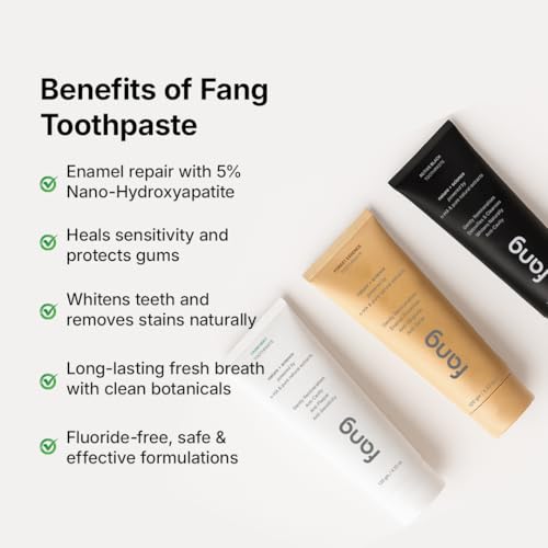 Image of Toothpaste Combo Pack |Fluoride Free Hydroxyapatite, Teeth Whitening, Heals Sensitive Teeth, Fights Cavities, Gum Diseases, Bad Breath, SLS & Chemical Free (Pack of 3, Farm Mint, Forest Essence & Activated Charcoal Toothpaste)