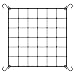 VIVOSUN 1-Pack 3x3FT Elastic Trellis Netting with Hooks for Grow Tents