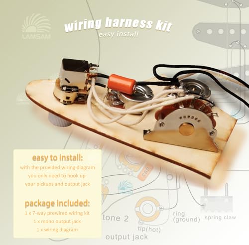 Kit précâblé pour guitare électrique avec micro triple bobine - 4