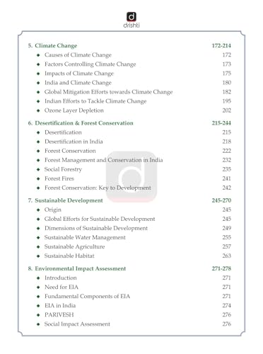 Image of DRISHTI IAS UPSC Books 2026, Environment & Ecology and Disaster Management, Class Notes, GS (Prelims + Mains) Foundation Course Book for UPSC Civil Services