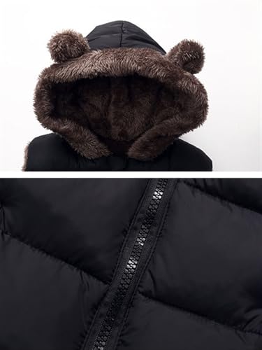 Kids Boys Girls Vest with Hooded Zipper Sleeveless Jacket Winter Warm Waistcoat Outwear with Pockets3