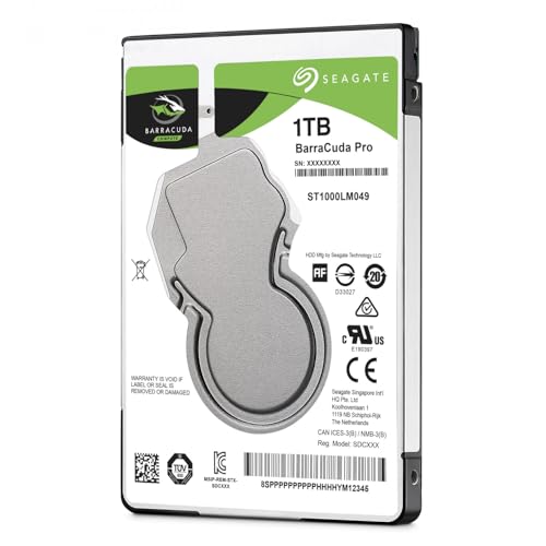 BarraCuda Pro, 1 TB, Hard Disk Interno, SATA da 6 GBit/s, 2,5", 7.200 RPM, Cache da 128 MB per PC Desktop e PC Portatili, 2 Anni di Servizi Rescue (ST1000LM049) - Hdd - Immagine 1