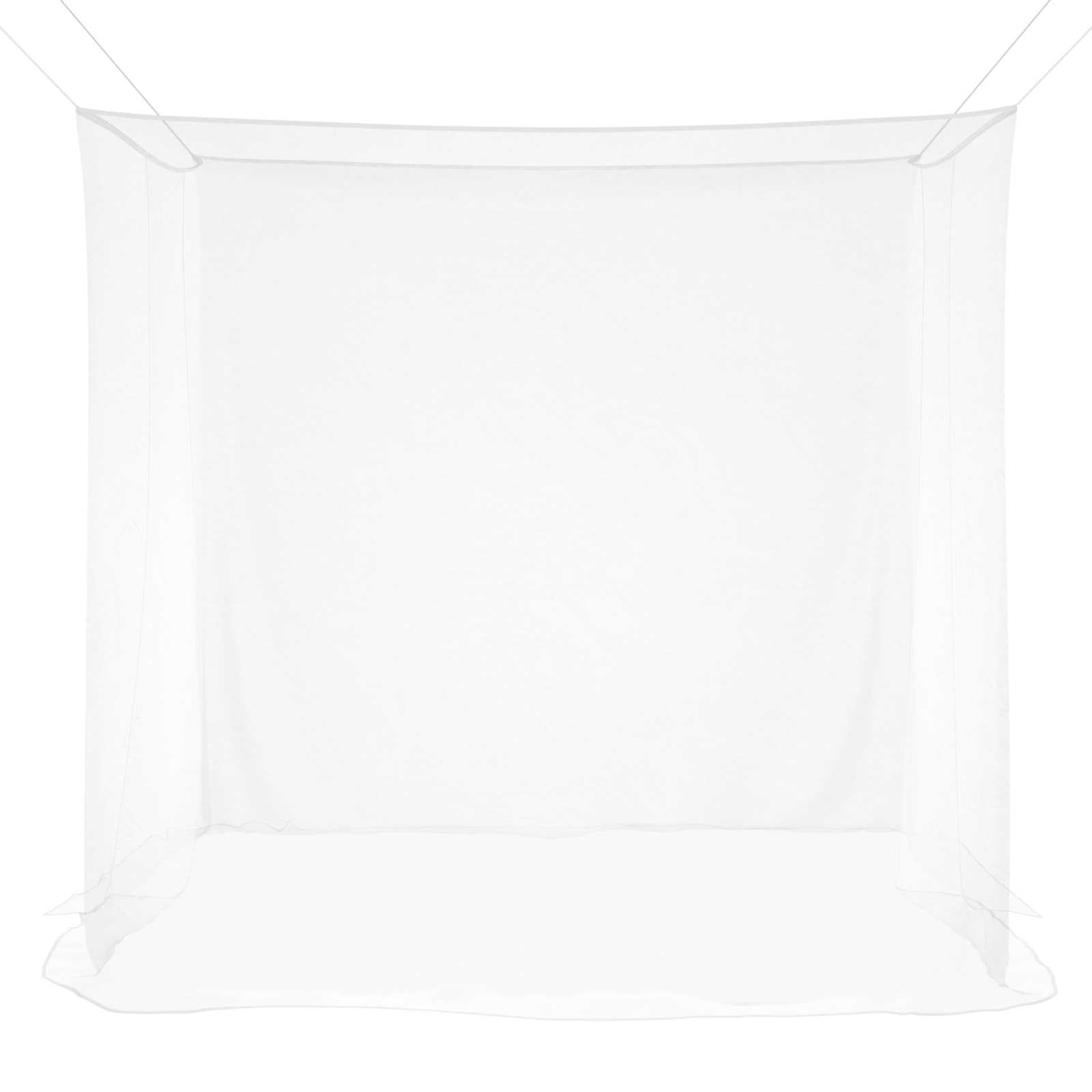 Moskito Netz für Bett aus Polyester, 156 Maschen, 3er Set Weiß, 220 x 180 x 180 cm, mit genähter Öffnung, für Schlafzimmer und Innenbereich, leichte Belüftung