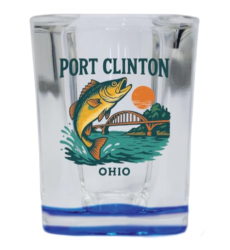 Vaso shot cuadrado 2 oz diseño Port Clinton Ohio