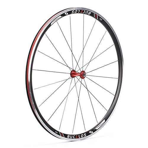 Review de Ruedas bici carretera para comprar hoy. 29 BUCKLOS - Juego de ruedas para bicicleta de carretera 700c, llantas QR de aleación de aluminio en V, juego de ruedas de bicicleta de doble pared, juego de ruedas traseras de 7 a...