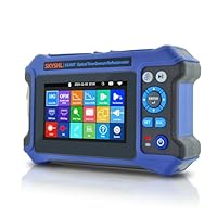 SKYSHL 1310nm/28dB+1550nm/26dB SM LWL OTDR mit OPM+10G OPM+OLS+VFL+Ereigniskarte+Optischer Verlusttester+Mehrfasertest+RJ45-Kabeltest Glasfaser Tester Kompatibel mit APC&UPC SC+FC+ST+LC-SS305T-2A1