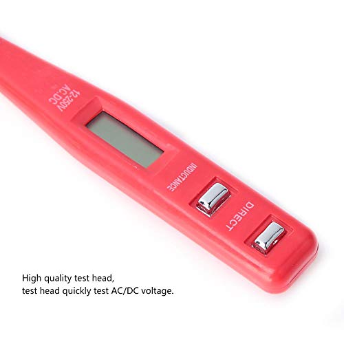 Image of Voltage Meters, Multi-Function Digital Display Voltage Tester, AC /DC Voltage LED Display Board Direct Detection Button, Detector Non- Screwdriver Test Pen