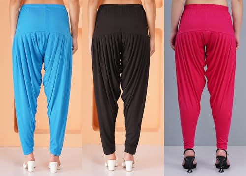 Image of Buy That Trendz Patiala Salwar for Women Relaxed Fit Viscose Patiyala Salwar Harem Bottom Pants