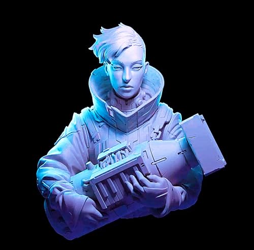 Busto de resina para montar escala 1/10 minucioso detalle 7l4fj40z