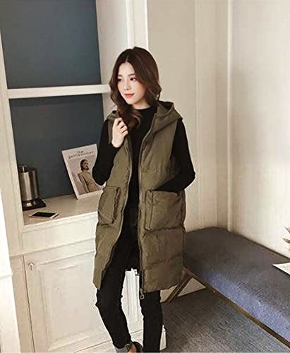 TASOGARA ダウンベスト ベスト レディース アウター ダウン ロング 秋冬 中綿 防寒 軽量 フード付き の商品画像 2