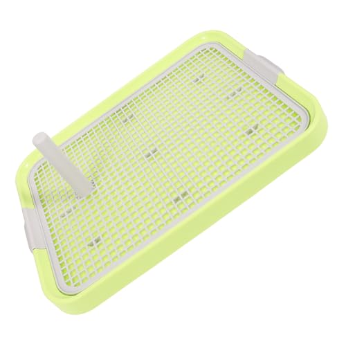 Happyyami Puppy Potty Pad Tray Dog Litter Box Non-Slip Mesh Doggy Pee Pads for Indoor Training Plastic Pet Cage Bedpan