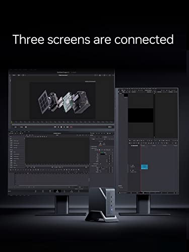 Minisforum Venus Series Um773 Lite Mini Pc Amd Ryzen 7 7735Hs Windows 11 Pro Desktop Computer, Ddr5-4800 32Gb 512Gb Pcie4.0 Ssd, 2.5Gbps Lan, 2X4K Hdmi, 1X8K Usb4 Output, Radeon 680M Graphics Micro Pc #TOP5