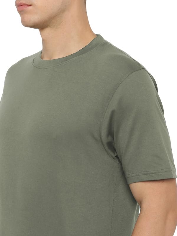 Image of AMERICAN CREW 100% Supima Cotton Round Neck T-Shirt for Men