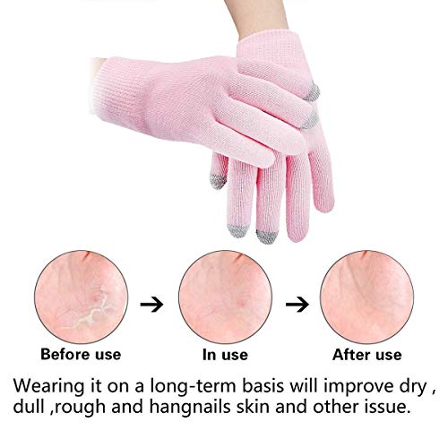 Codream Touch Screen Spa Gloves & Socks, Moisturizing Gel Socks And Gloves Set, Heal Eczema Cracked Dry Skin Cracked Heels, Cuticles For For Repair Treatment #TOP1